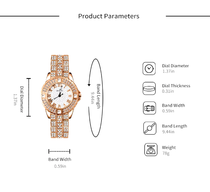 🤩RELOJ + PULSERA CON INCRUSTACIONES TIPO DIAMANTE  DE LUJO💎